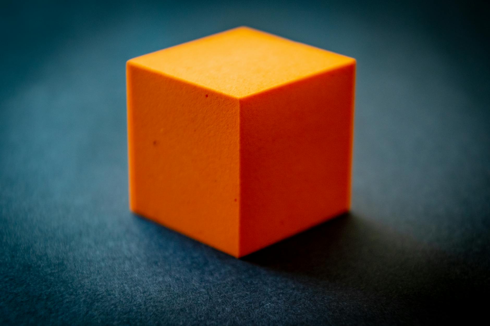 orange cube