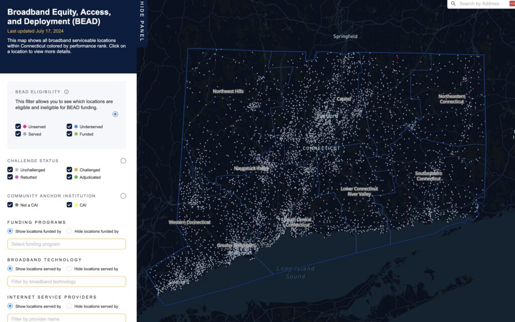 Connecticut BEAD Challenge Map